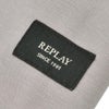 リプレイREPLAYジョガーパンツメンズカーゴジョガーコットンポリエステルグレージュ裾リブスポーツジムジャージ国内正規品でらでら公式ブランド