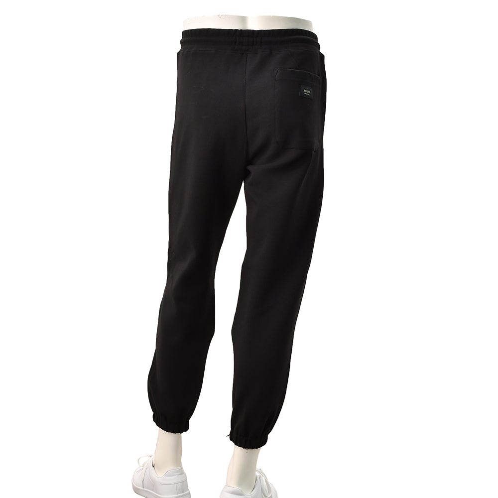 リプレイREPLAYジョガーパンツメンズスポーツジムジャージコットンポリエステルブラック黒裾リブ国内正規品でらでら公式ブランド