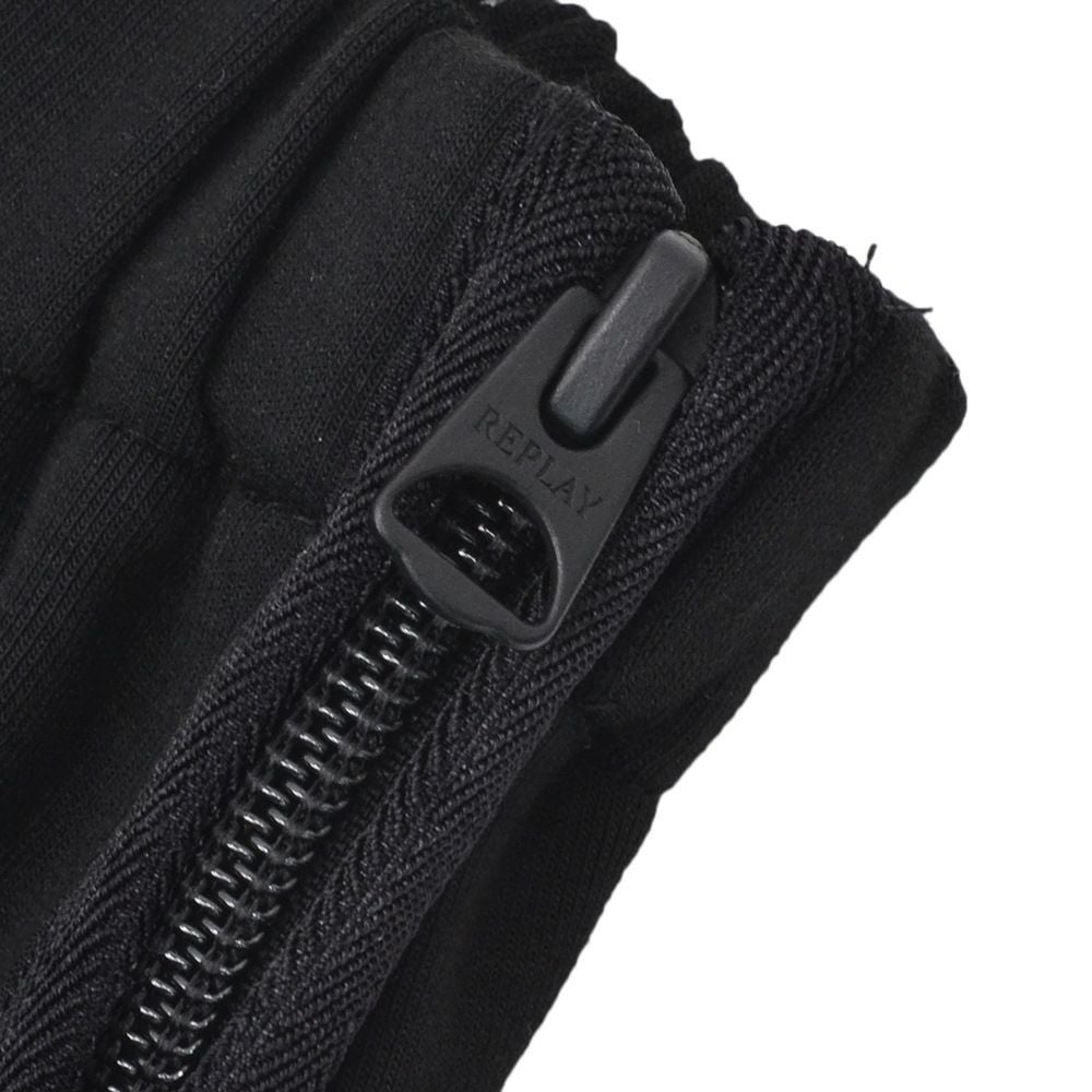 リプレイREPLAYジョガーパンツメンズスポーツジムジャージコットンポリエステルブラック黒裾リブ国内正規品でらでら公式ブランド