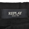 リプレイREPLAYジョガーパンツメンズスポーツジムジャージコットンポリエステルブラック黒裾リブ国内正規品でらでら公式ブランド