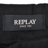 リプレイREPLAYジョガーパンツメンズスポーツジムジャージコットンポリエステルブラック黒裾リブ国内正規品でらでら公式ブランド