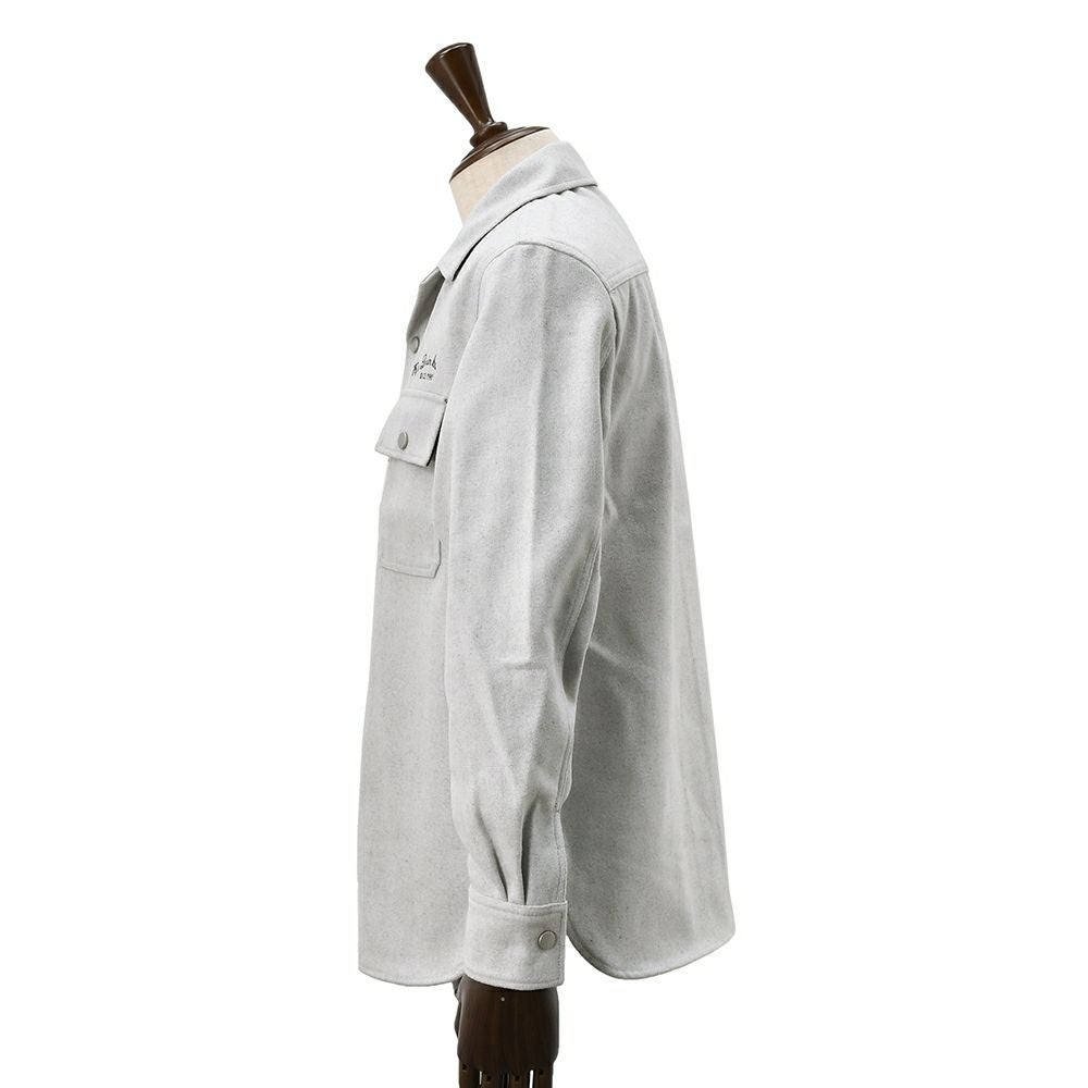 リプレイREPLAYブルゾンメンズカジュアルアウターポリエステルウールライトグレーグレージュサスティナブル国内正規品でらでら公式ブランド