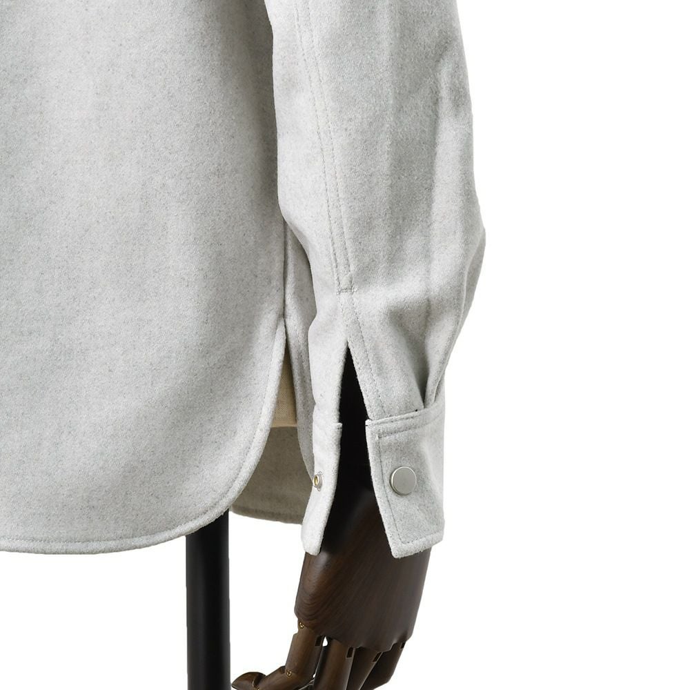 リプレイREPLAYブルゾンメンズカジュアルアウターポリエステルウールライトグレーグレージュサスティナブル国内正規品でらでら公式ブランド