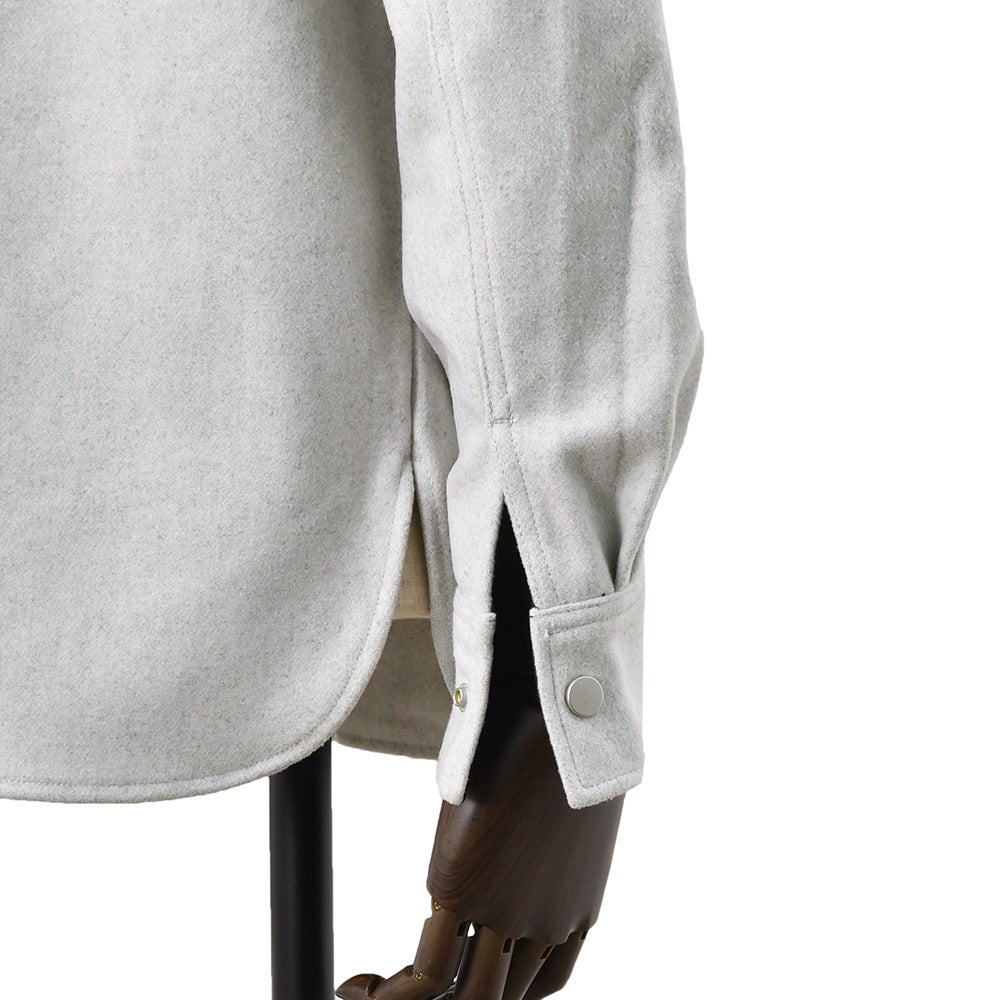 リプレイREPLAYブルゾンメンズカジュアルアウターポリエステルウールライトグレーグレージュサスティナブル国内正規品でらでら公式ブランド