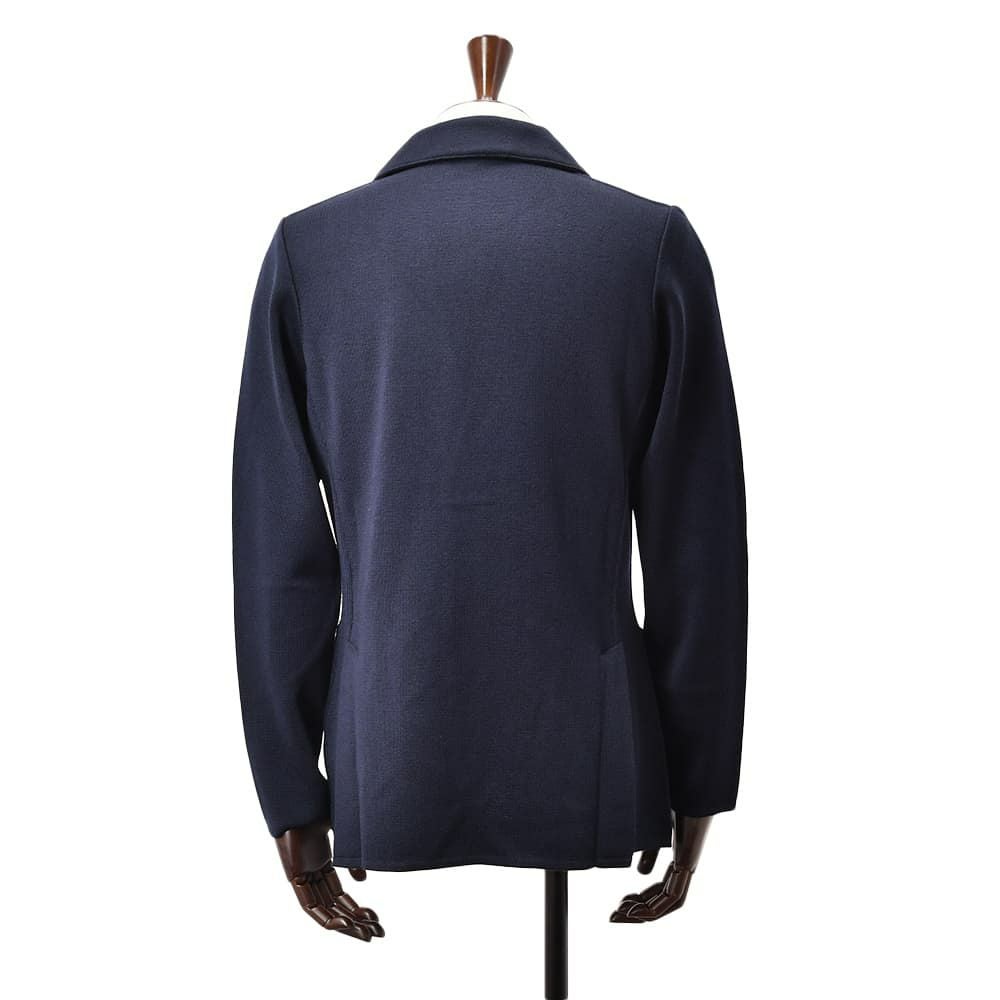 ラルディーニLARDINIニットジャケットメンズ2つ釦シングルフロントALJM56ウール100%ネイビーカーディガンブート二エール付国内正規品でらでら公式ブランド