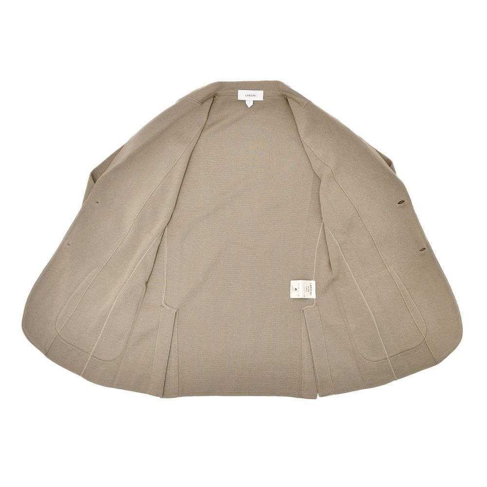 ラルディーニLARDINIニットジャケットメンズ2つ釦シングルフロントALJM56ウール100%グレージュカーディガンブート二エール付国内正規品でらでら公式ブランド