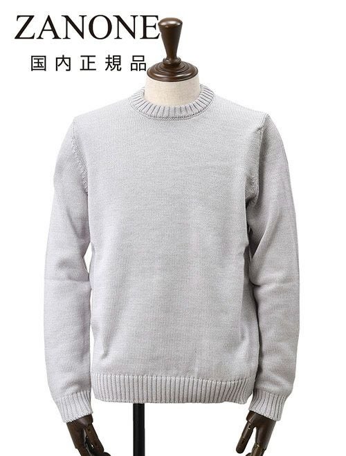 ザノーネ ZANONE クルーネックニット メンズ GIRO ミドルゲージ ソフト