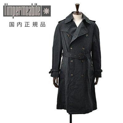 【ポイント8倍11/119:59まで】リンペルメアビレl'impermeabileトレンチコートメンズロング丈アウターVOSCOFピーチコットンPEACHCOTダークネイビー濃紺ラグランスリーブ撥水加工レギュラーフィット国内正規品でらでら公式ブランド