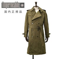 【ポイント8倍11/119:59まで】リンペルメアビレl'impermeabileトレンチコートメンズロング丈アウターVOSCOFピーチコットンPEACHCOTカーキラグランスリーブ撥水加工アンブレラヨークレギュラーフィット国内正規品でらでら公式ブランド