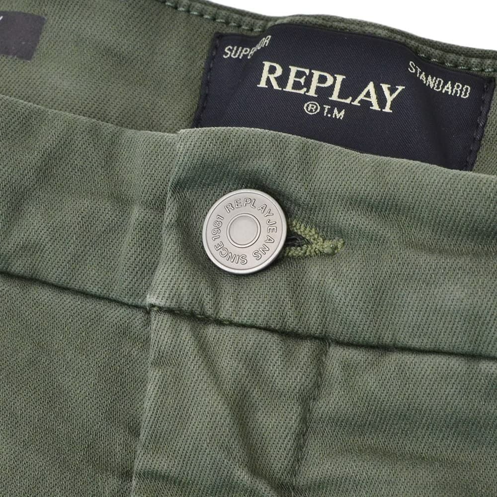 リプレイREPLAYカラーデニムメンズBENNIベニーモデルX-L.I.T.E.+シリーズコットンストレッチアッシュグレーレギュラーテーパードシルエットミドルオンス国内正規品でらでら公式ブランド