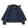 エンメティEMMETIシングルライダースジャケットメンズレザーブルゾンJURIユリスペシャルラムナッパレザーミッドナイト濃紺ショート丈数量限定国内正規品でらでら公式ブランド