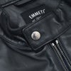 エンメティEMMETIシングルライダースジャケットメンズレザーブルゾンJURIユリスペシャルラムナッパレザーミッドナイト濃紺ショート丈数量限定国内正規品でらでら公式ブランド