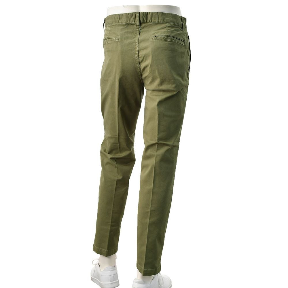 レッドカードトーキョーREDCARDTOKYOチノパンツメンズSlackスラックコットンストレッチ1プリーツセンタークリースオリーブスリムテーパードでらでら公式ブランド