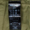 レッドカードトーキョーREDCARDTOKYOチノパンツメンズSlackスラックコットンストレッチ1プリーツセンタークリースオリーブスリムテーパードでらでら公式ブランド