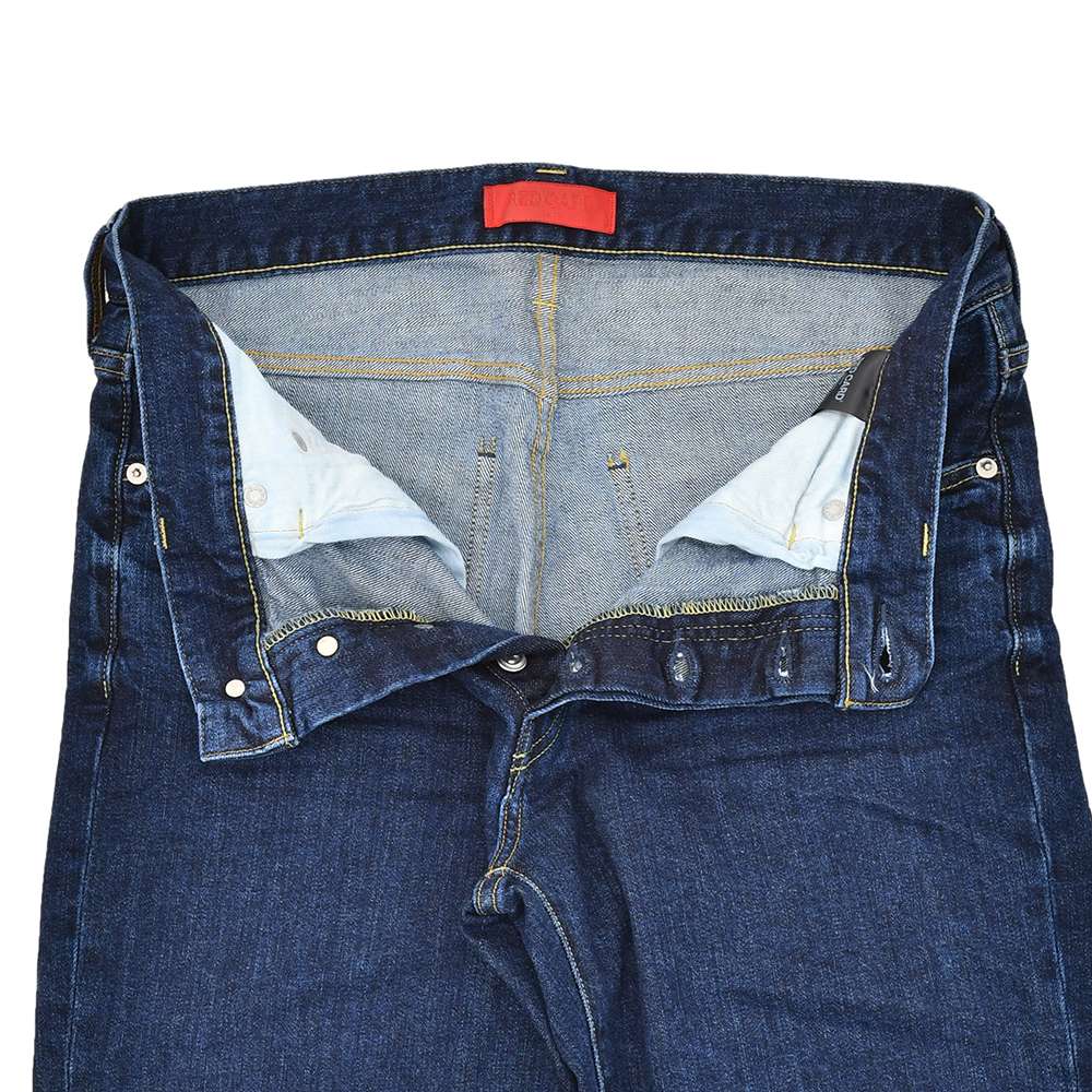 レッドカードトーキョーREDCARDTOKYOデニムパンツメンズスリムテーパードジーンズリズムプラスRhythm+ストレッチデニムインディゴブルーアンクル丈でらでら公式ブランド