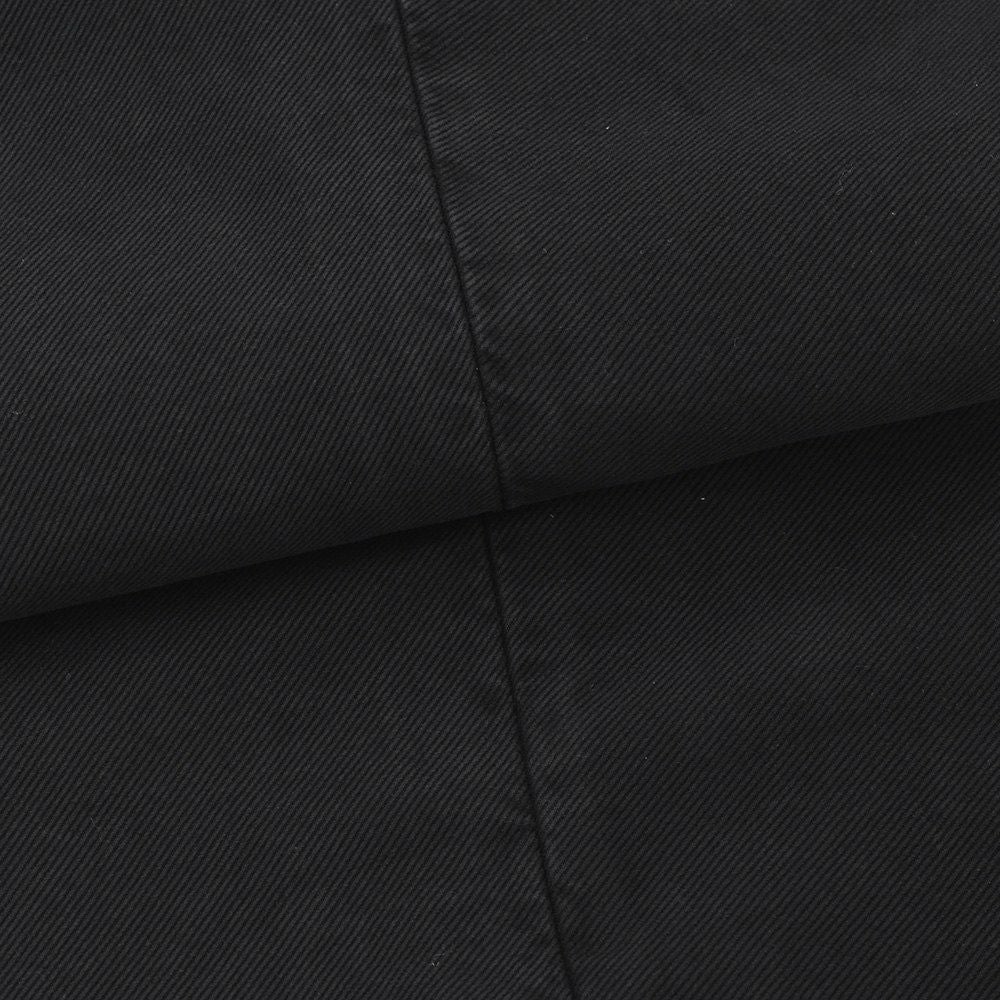 インコテックスINCOTEXSLACKSコットンパンツメンズチノスラックス100番ストレッチツイルブラック黒ノープリーツ製品染めスリムフィット刺繍ブランドロゴ国内正規品でらでら公式ブランド