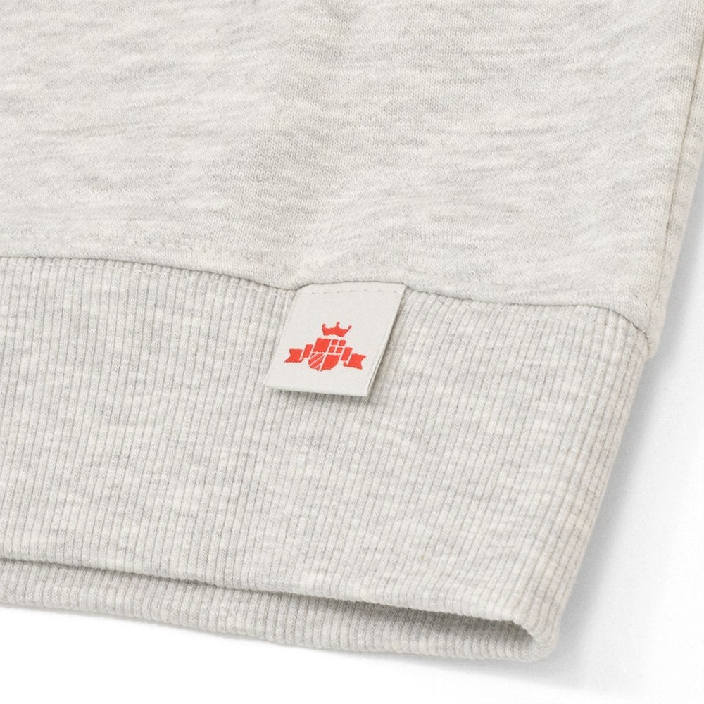 リプレイREPLAYプルオーバーパーカーメンズフーディースウェットシャツコットンテリー素材ライトグレーブランドロゴ刺繍裏パイルドローコード付き国内正規品でらでら公式ブランド