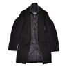 【ポイント8倍11/119:59まで】ヘルノHERNOチェスターコートメンズCA000202Uメルトンウールブラック黒シングルフロント取り外し可能中綿前立てロング丈国内正規品でらでら公式ブランド