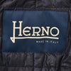 【ポイント8倍11/119:59まで】ヘルノHERNOチェスターコートメンズCA000202Uメルトンウールブラック黒シングルフロント取り外し可能中綿前立てロング丈国内正規品でらでら公式ブランド
