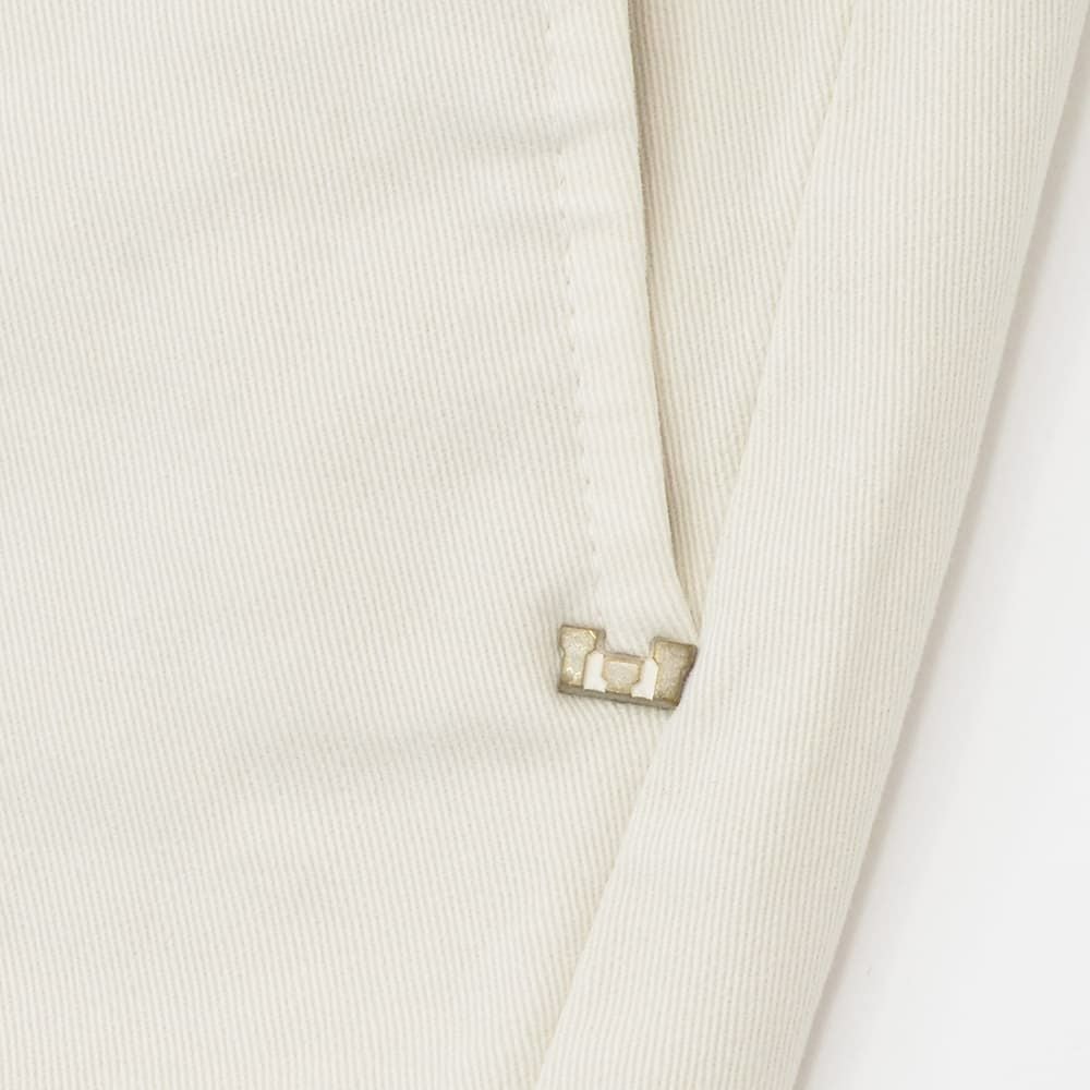 アントレアミENTREAMISコットンパンツメンズチノスラックス8188モデルストレッチコットンツイルオフホワイト白スリムテーパードアイコンパッチ国内正規品でらでら公式ブランド