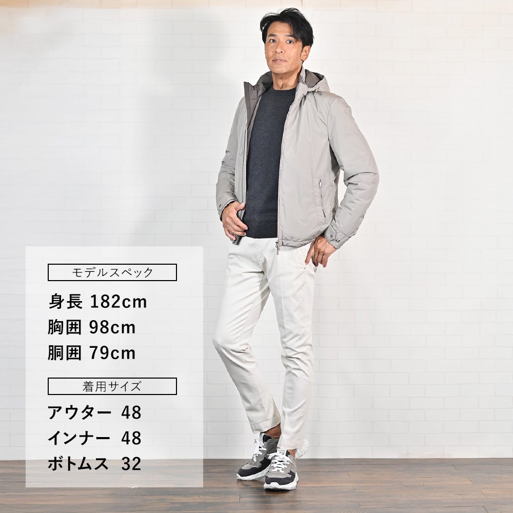 アントレアミENTREAMISコットンパンツメンズチノスラックス8188モデルストレッチコットンツイルオフホワイト白スリムテーパードアイコンパッチ国内正規品でらでら公式ブランド