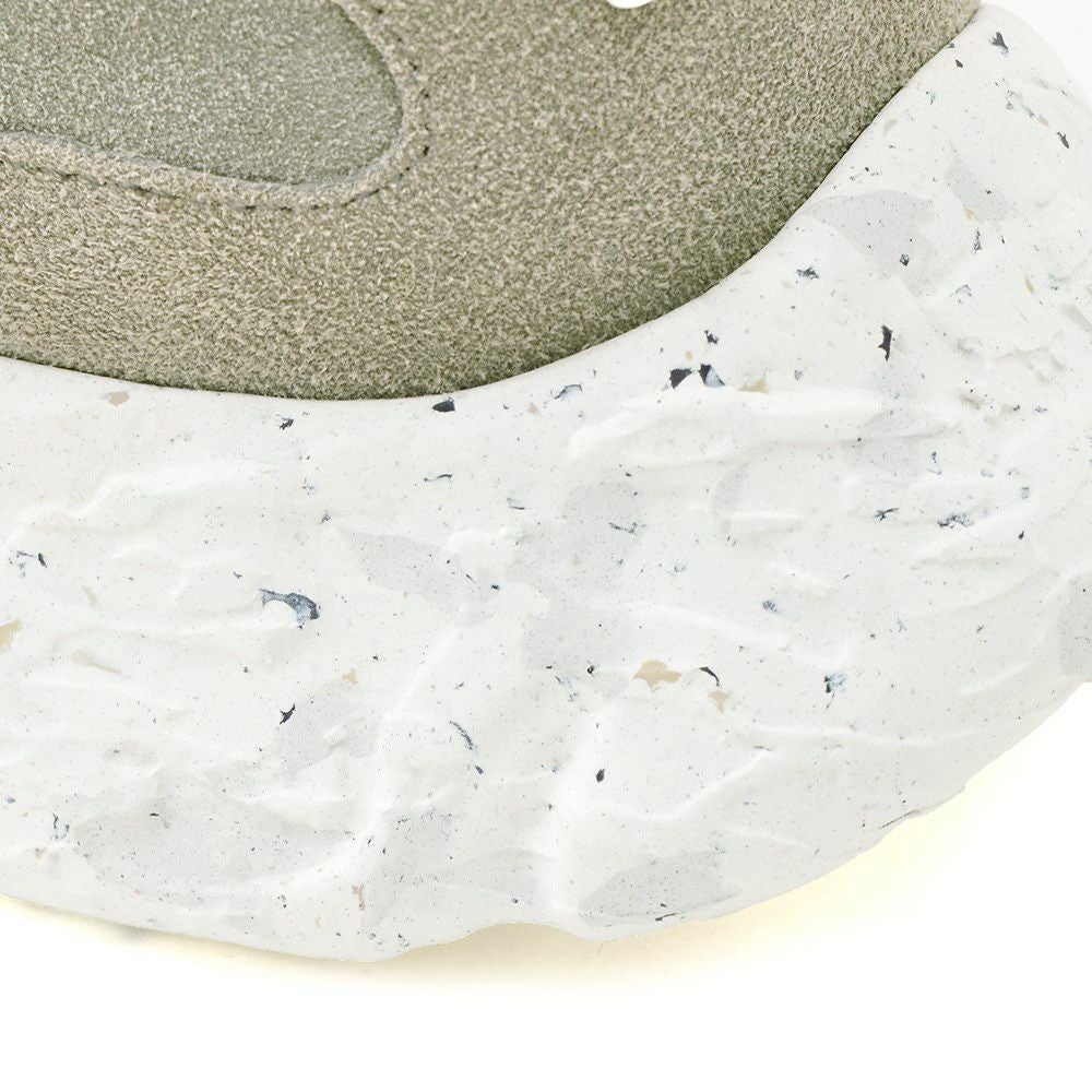 ブロックス79BLOCKS79レザースニーカーメンズレースアップシューズCOBIコビモデルスエードグレー×チャコールナンバリング風デザイン厚底ソール国内正規品でらでら公式ブランド