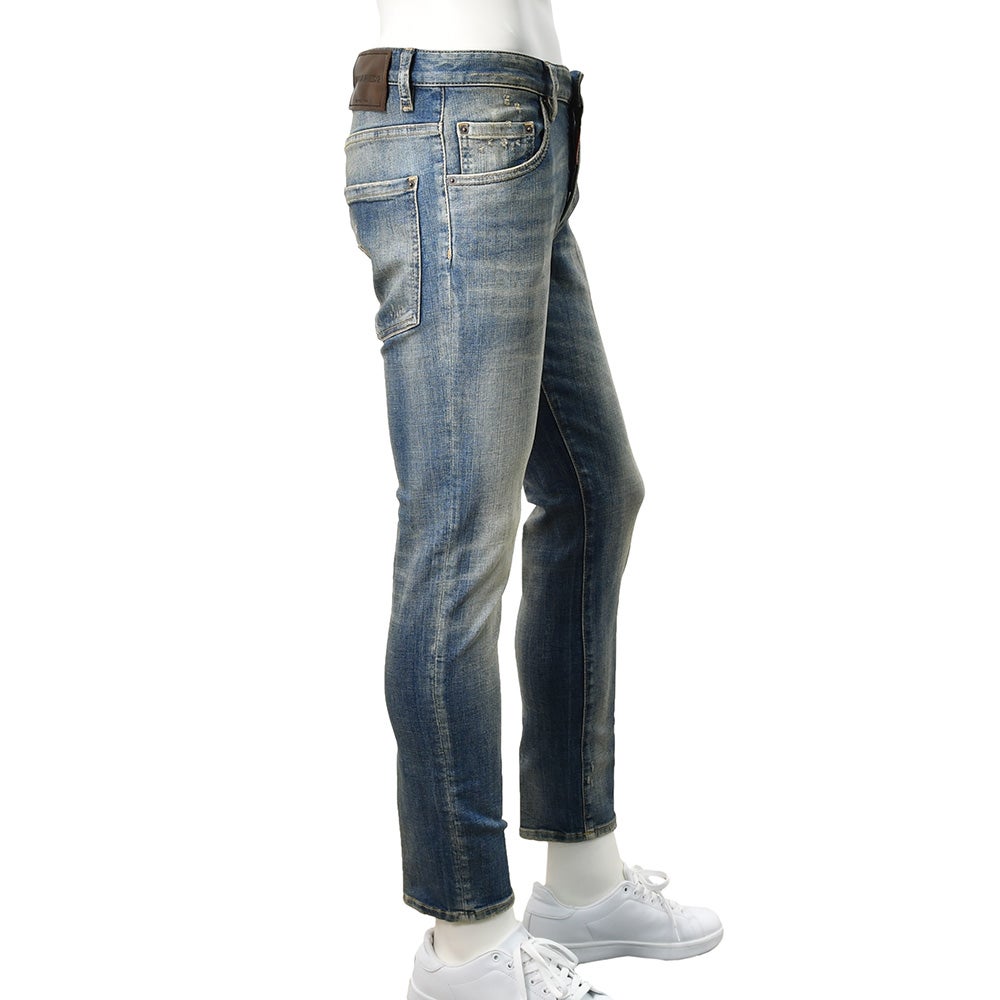 ディースクエアードDSQUARED2スリムテーパードデニムメンズコットンストレッチジーンズSKATERJEANスケータージーンヴィンテージブルー国内正規品でらでら公式ブランド