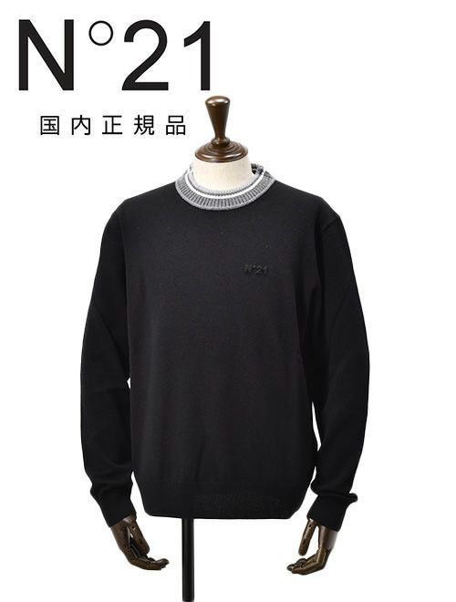 ヌメロ ヴェントゥーノ N°21 クルーネックニット メンズ 長袖セーター