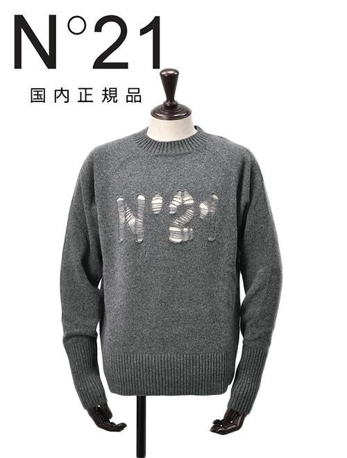 ヌメロ ヴェントゥーノ N°21 クルーネックニット メンズ 長袖セーター