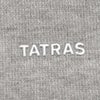 タトラスTATRAS長袖トレーナーメンズスウェットシャツフィダシオFIDASIOシルケットコットングレー左袖エンボスロゴ裏パイル仕様ドロップショルダーリラックスフィット国内正規品でらでら公式ブランド