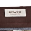 ベルウィッチBERWICHチノスラックスメンズベルトBERTOストレッチコットンパンツレッドブラウン1プリーツシャーリング仕様サイドアジャスター釦国内正規品でらでら公式ブランド