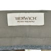 ベルウィッチBERWICHチノスラックスメンズベルトBERTOストレッチコットンパンツグレーブラウン1プリーツシャーリング仕様サイドアジャスター釦国内正規品でらでら公式ブランド