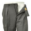 ベルウィッチBERWICHスラックスメンズSCOTCHスコッチ2インプリーツパンツハイツイストライトウールグレー×ホワイトアジャスター調節ワイドテーパードクロップド丈国内正規品でらでら公式ブランド