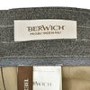 ベルウィッチBERWICHスラックスメンズSCOTCHスコッチ2インプリーツパンツハイツイストライトウールグレー×ホワイトアジャスター調節ワイドテーパードクロップド丈国内正規品でらでら公式ブランド