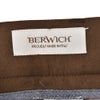ベルウィッチBERWICHウールスラックスメンズBERTOベルト1プリーツパンツライトフランネル生地レッドブラウンシャーリング仕様サイドアジャスター釦国内正規品でらでら公式ブランド