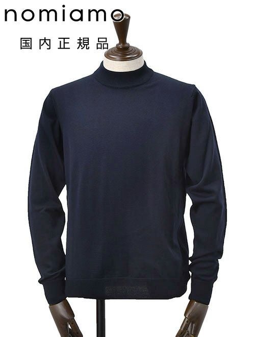 nomiamo ノミアモ カシミヤ100% 長袖ニット セーター クルーネック ノミアモ nomiamo クルーネックニット メンズ カシミヤ100%セーター