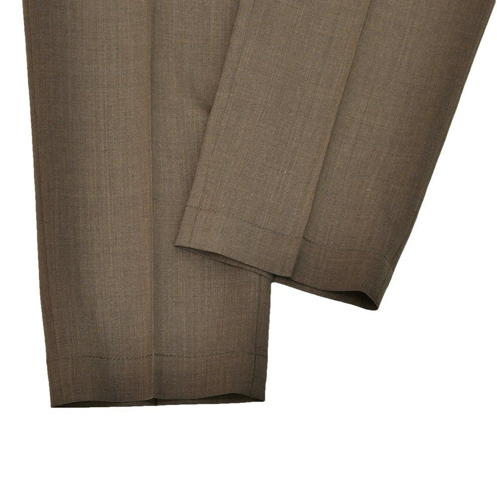 ブリリアBRIGLIA1949イージースラックスメンズウールパンツウィンブルドンWIMBLEDONSMarzotto社製ウール生地ブラウン茶テーパードシルエットゴムウエスト&ドローコード国内正規品でらでら公式ブランド