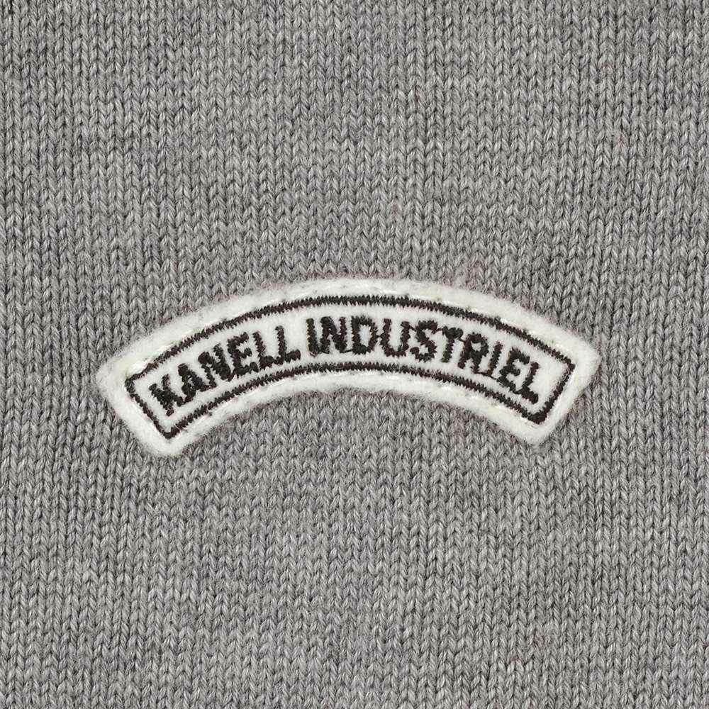 カネルKANELLバスクシャツメンズ長袖ニットソーボナパルトBONAPARTEクルーネック仕様メランジグレー無地オーガニックコットンヴィンテージリブ国内正規品でらでら公式ブランド