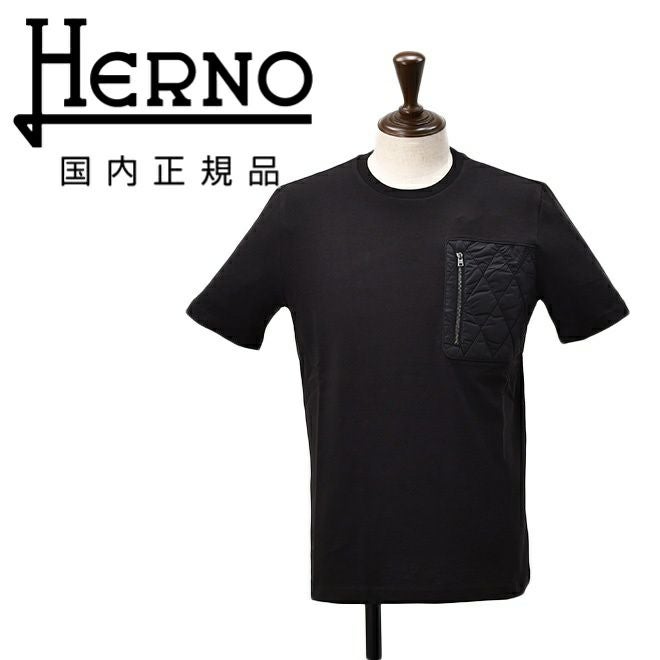 ヘルノ HERNO 半袖Tシャツ メンズ クルーネックカットソー コットン