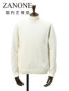 ザノーネZANONEモックネックニットメンズミドルゲージセーターLUPORAG5ゲージメリノウール素材オフホワイト白ラグランスリーブスリムフィット810188-ZR229国内正規品でらでら公式ブランド