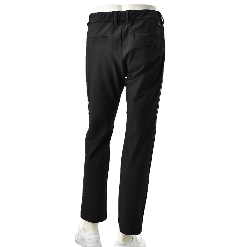 TFW49ティーエフダブリューフォーティーナイントラックパンツメンズジャージーパンツブラック黒配色パターン異素材切り替え2WAYキックバックUVカット吸水速乾多機能国内正規品でらでら公式ブランド