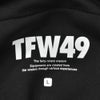 TFW49ティーエフダブリューフォーティーナイントラックパンツメンズジャージーパンツブラック黒配色パターン異素材切り替え2WAYキックバックUVカット吸水速乾多機能国内正規品でらでら公式ブランド