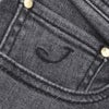 ヤコブコーエンJACOBCOHENストレッチデニムメンズNICKSLIMニックスリムコットンポリブラックウォッシュレザーバックパッチ国内正規品でらでら公式ブランド