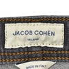 ヤコブコーエンJACOBCOHENストレッチデニムメンズNICKSLIMニックスリムコットンポリブラックウォッシュレザーバックパッチ国内正規品でらでら公式ブランド