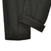 インコテックスINCOTEXウールスラックスメンズ100番ウールポリエステル混紡チャコールグレーノープリーツフランネル国内正規品でらでら公式ブランド