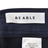 ビーエイブルBEABLEテーパードスラックスメンズイージーパンツRICCARDOリカルドウォッシャブルウール生地ネイビー紺1プリーツストレッチツイル国内正規品でらでら公式ブランド