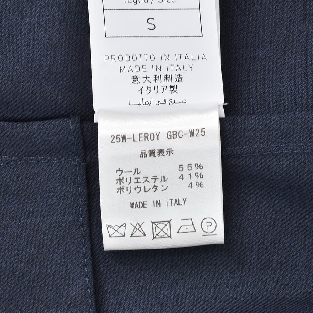 ビーエイブルBEABLEシャツアウターメンズシャツブルゾンLEROYリロイウォッシャブルウールネイビー紺リラックスフィットストレッチツイル国内正規品でらでら公式ブランド