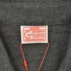 コンションキネットCONCHONQUINETTE長袖シャツメンズCHEMISECOWBOYへリンボン生地チャコール胸ポケット付きセミワイドカラーフランス製国内正規品でらでら公式ブランド