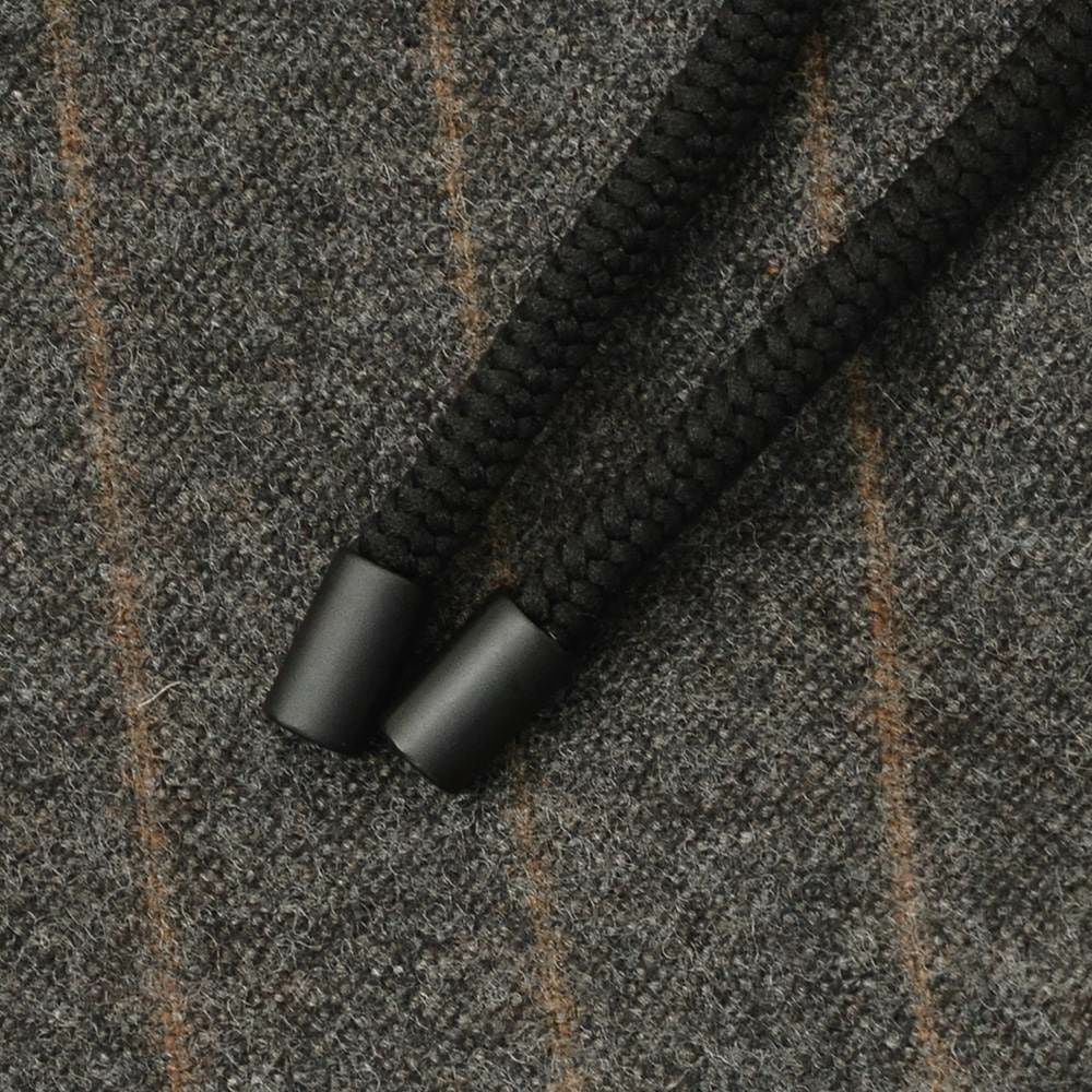 ブリリアBRIGLIA1949イージースラックスメンズストライプ柄パンツMONTREALPモントレアルアクティブメリノウールチャコール×ブラウンリラックステーパードバックシャーリング仕様国内正規品でらでら公式ブランド