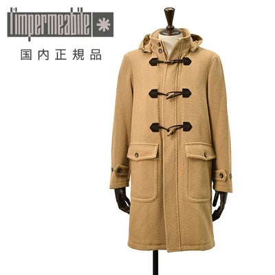 【ポイント8倍11/119:59まで】リンペルメアビレl'impermeabileダッフルコートメンズミドル丈アウターMONTウールキャバリーツイルMONTオレンジブラウン取り外し可能フードレギュラーフィットトグルフロント国内正規品でらでら公式ブランド